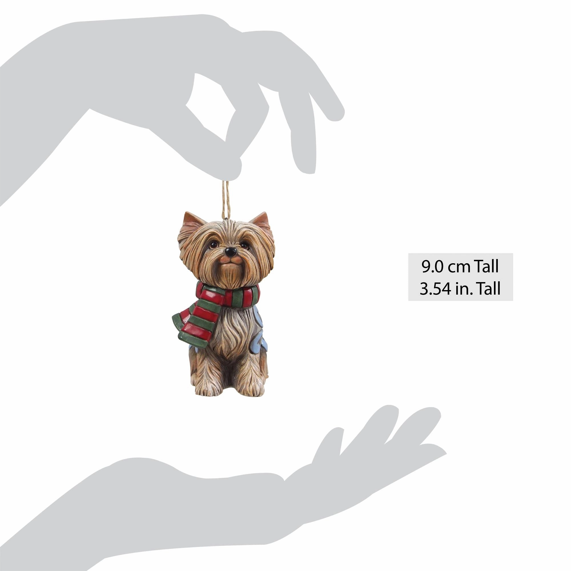 Christmas Dog Yorkie Ornament