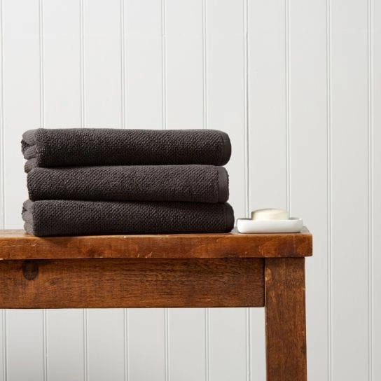 Christy Brixton Liquorice Towels and Bath Mats