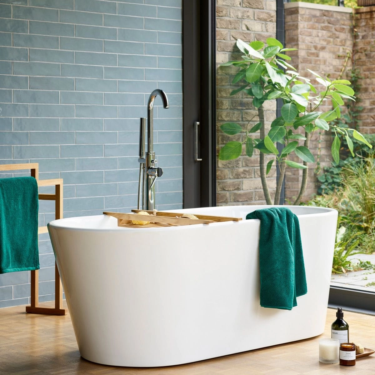 Christy Brixton Towels Emerald and Bath Mats