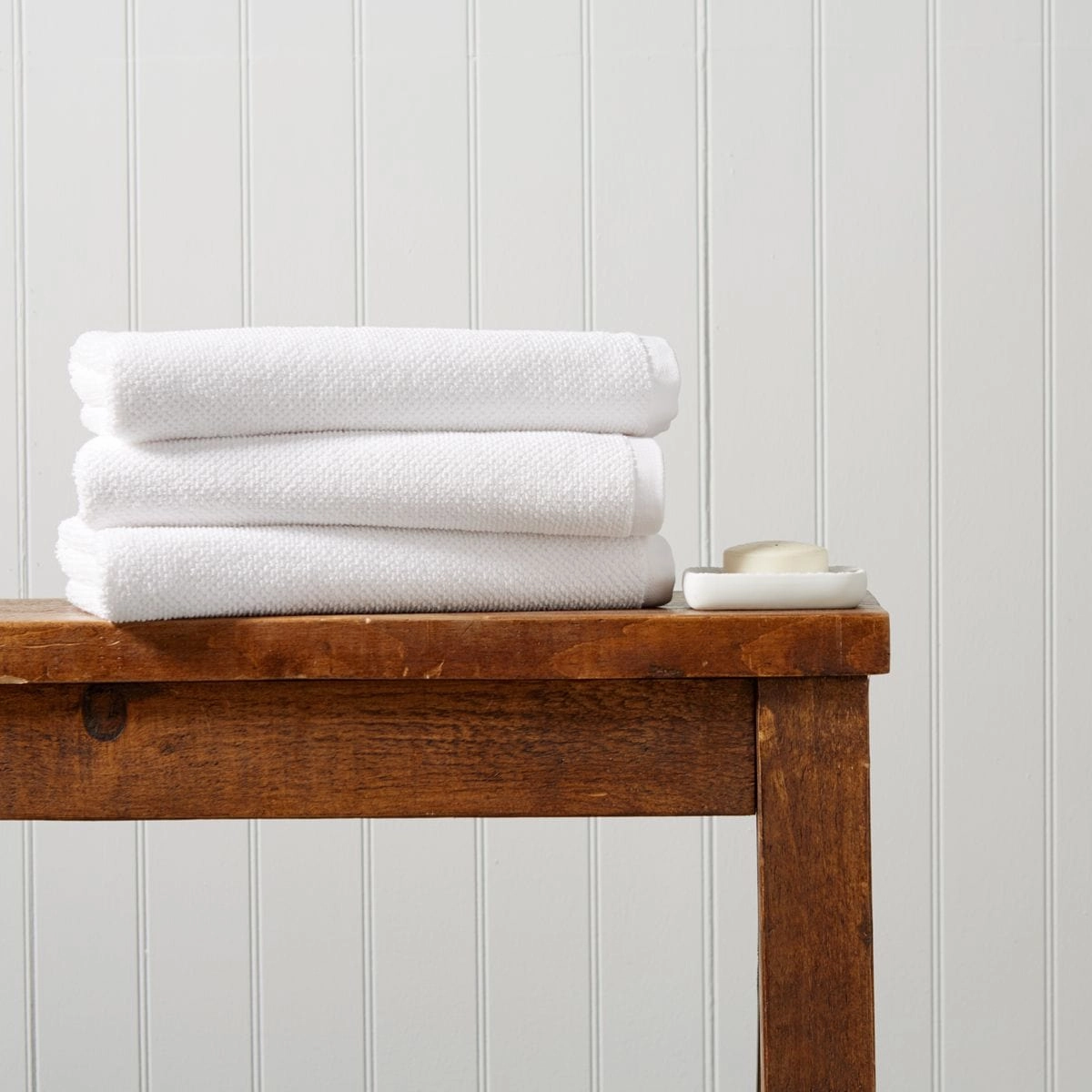 Christy Brixton White and Bath Mats