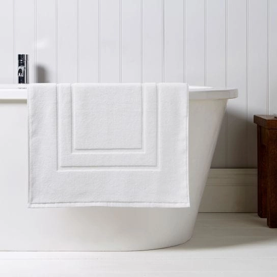 Christy Brixton White and Bath Mats