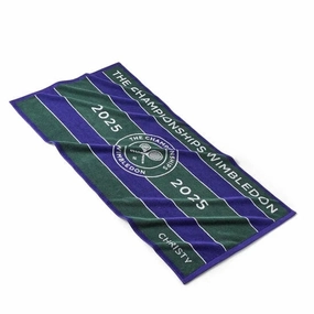 Christy Wimbledon Championship Towel 2025 in Green/Purple bathroom essentials,bathroom accessories,bathroom set