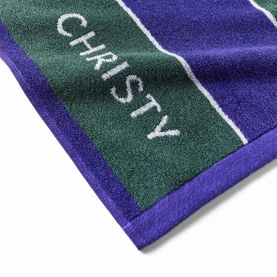 Christy Wimbledon Championship Towel 2025 in Green/Purple