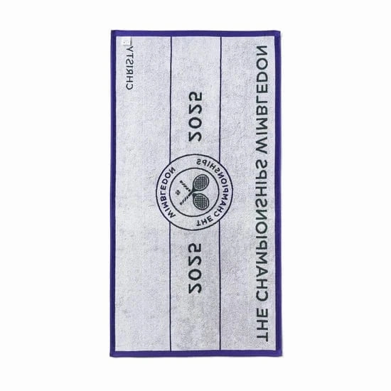 Christy Wimbledon Championship Towel 2025 in Green/Purple