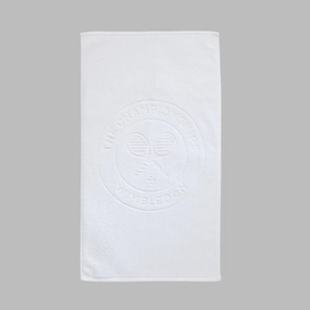 Christy Wimbledon Logo Bath Towel In White bathroom essentials,bathroom accessories,bathroom set