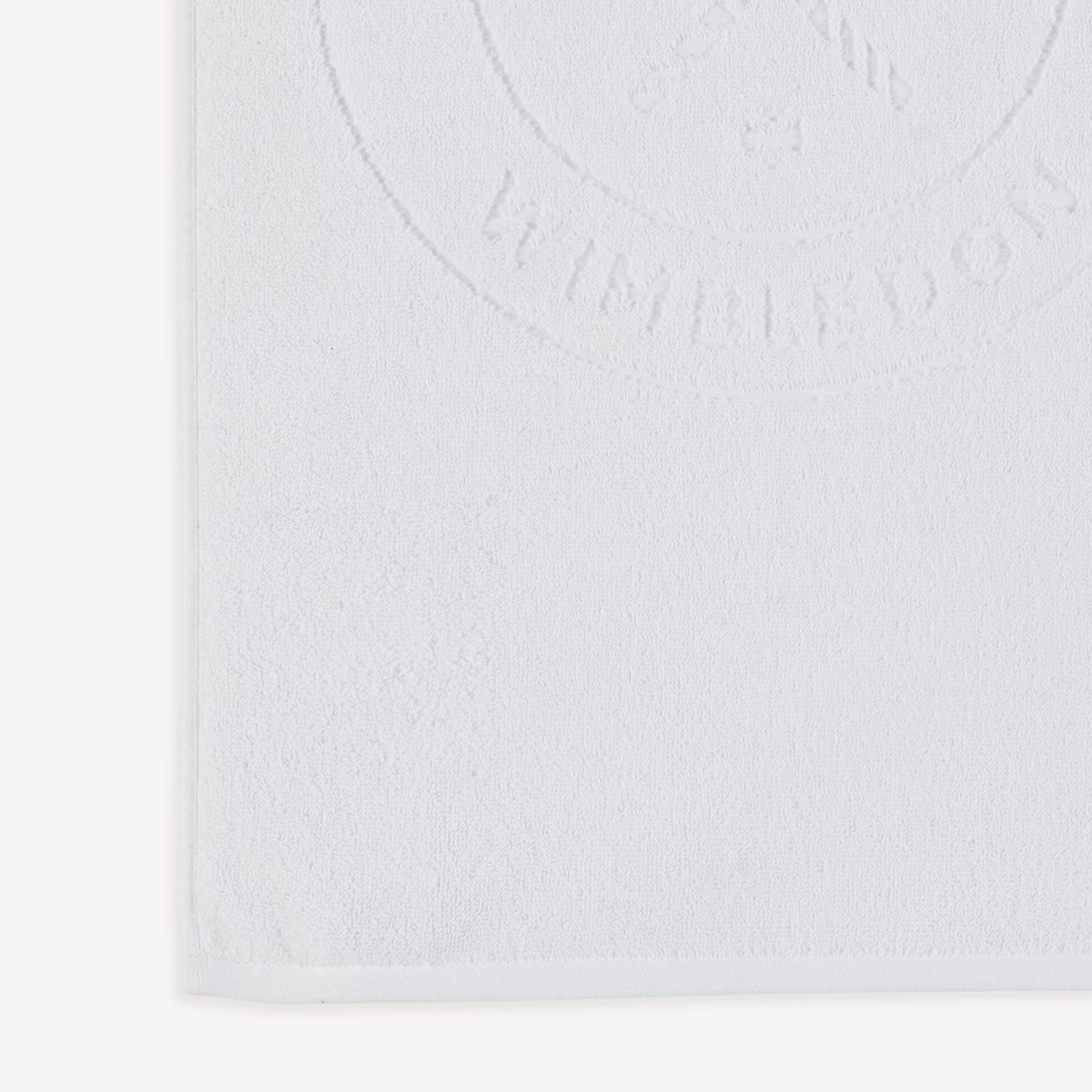 Christy Wimbledon Logo Bath Towel In White