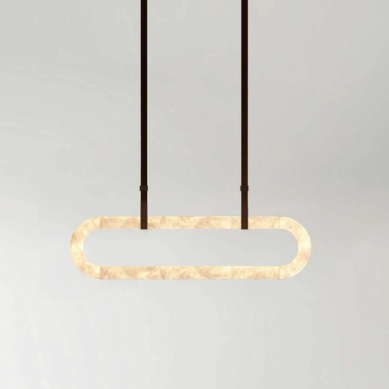 Circle Alabaster Chandelier