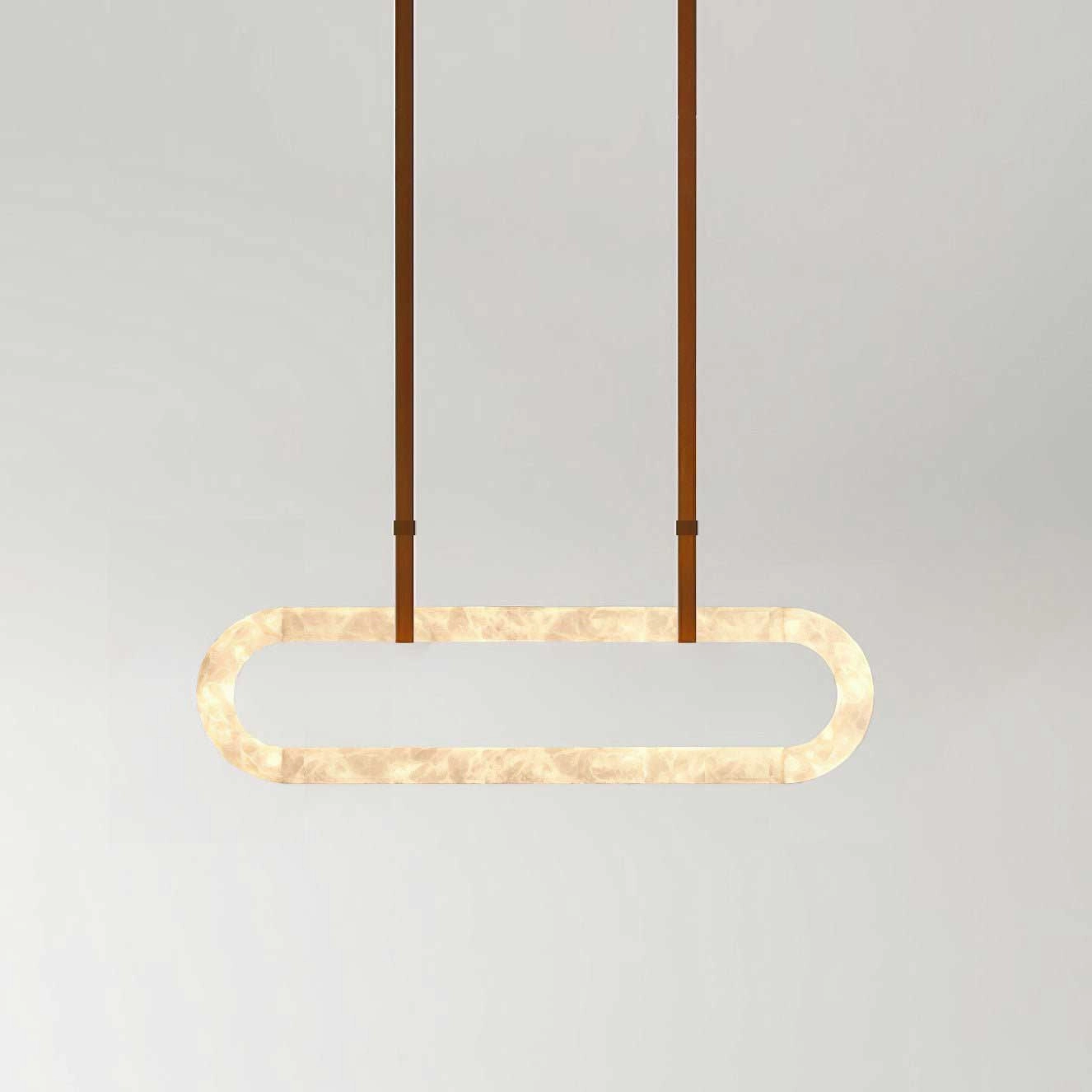 Circle Alabaster Chandelier