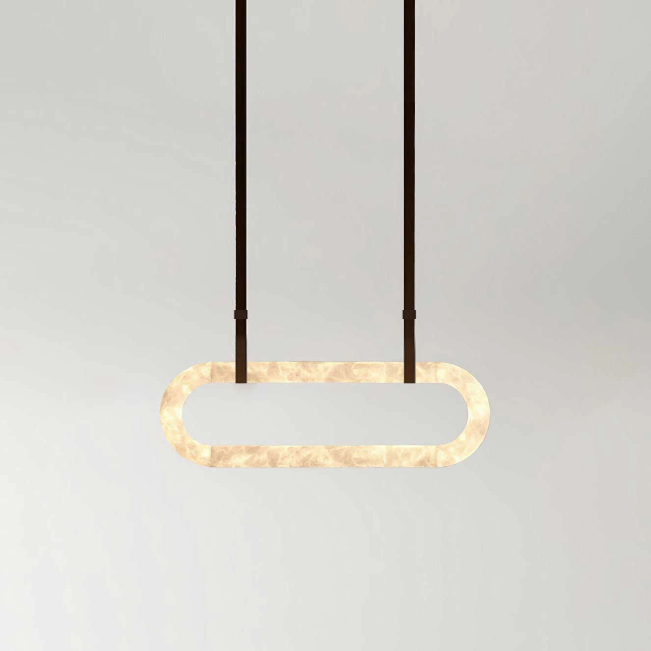 Circle Alabaster Chandelier