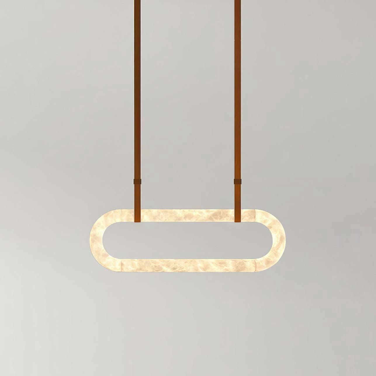 Circle Alabaster Chandelier