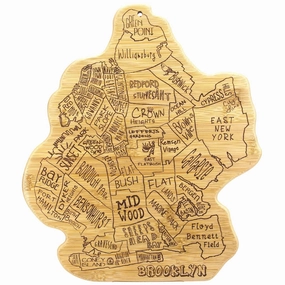 City Life Brooklyn Cutting Board, 13-1/2" x 11-3/4" cutting board,chopping board,kitchen tools