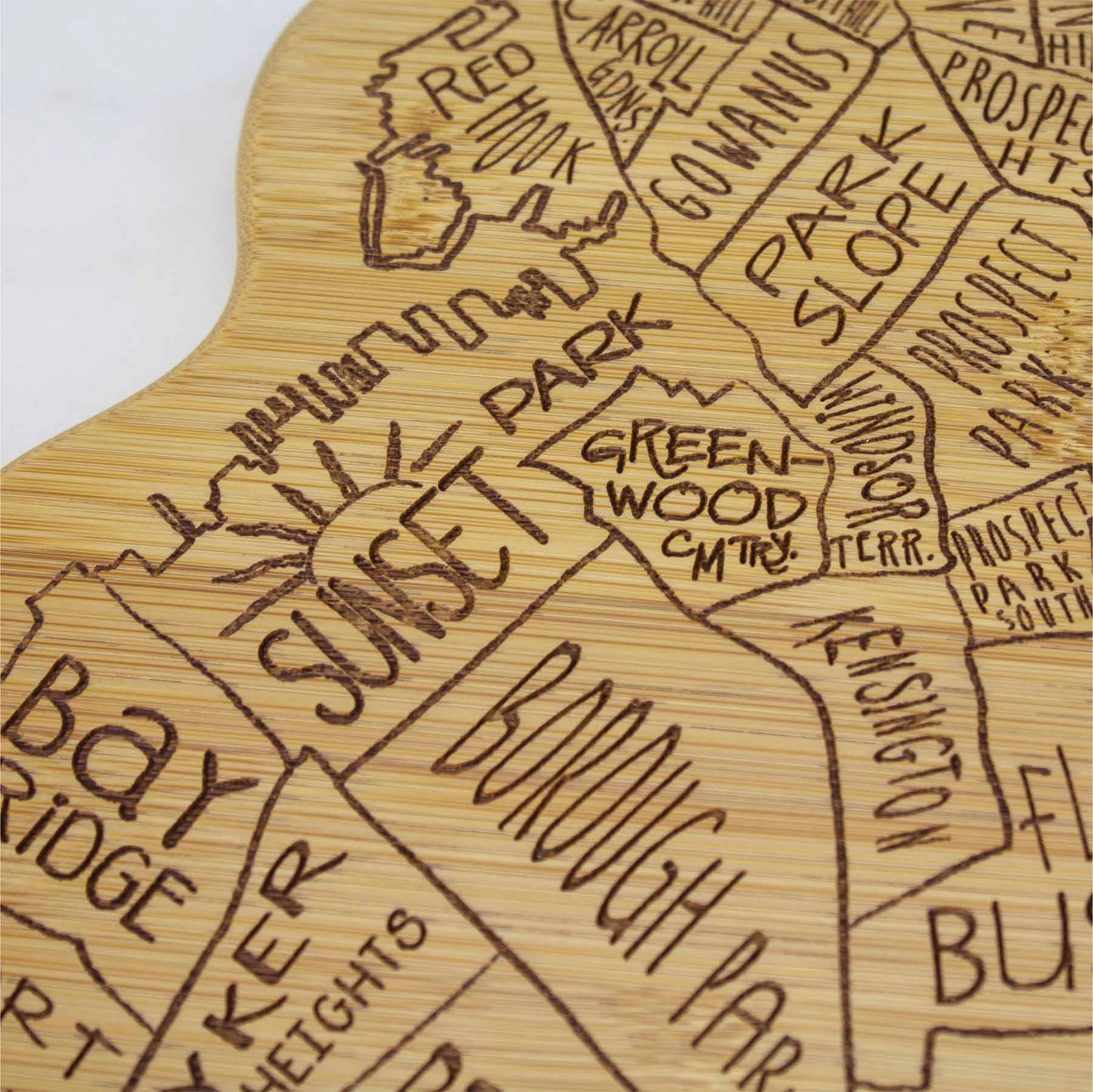 City Life Brooklyn Cutting Board, 13-1/2" x 11-3/4"