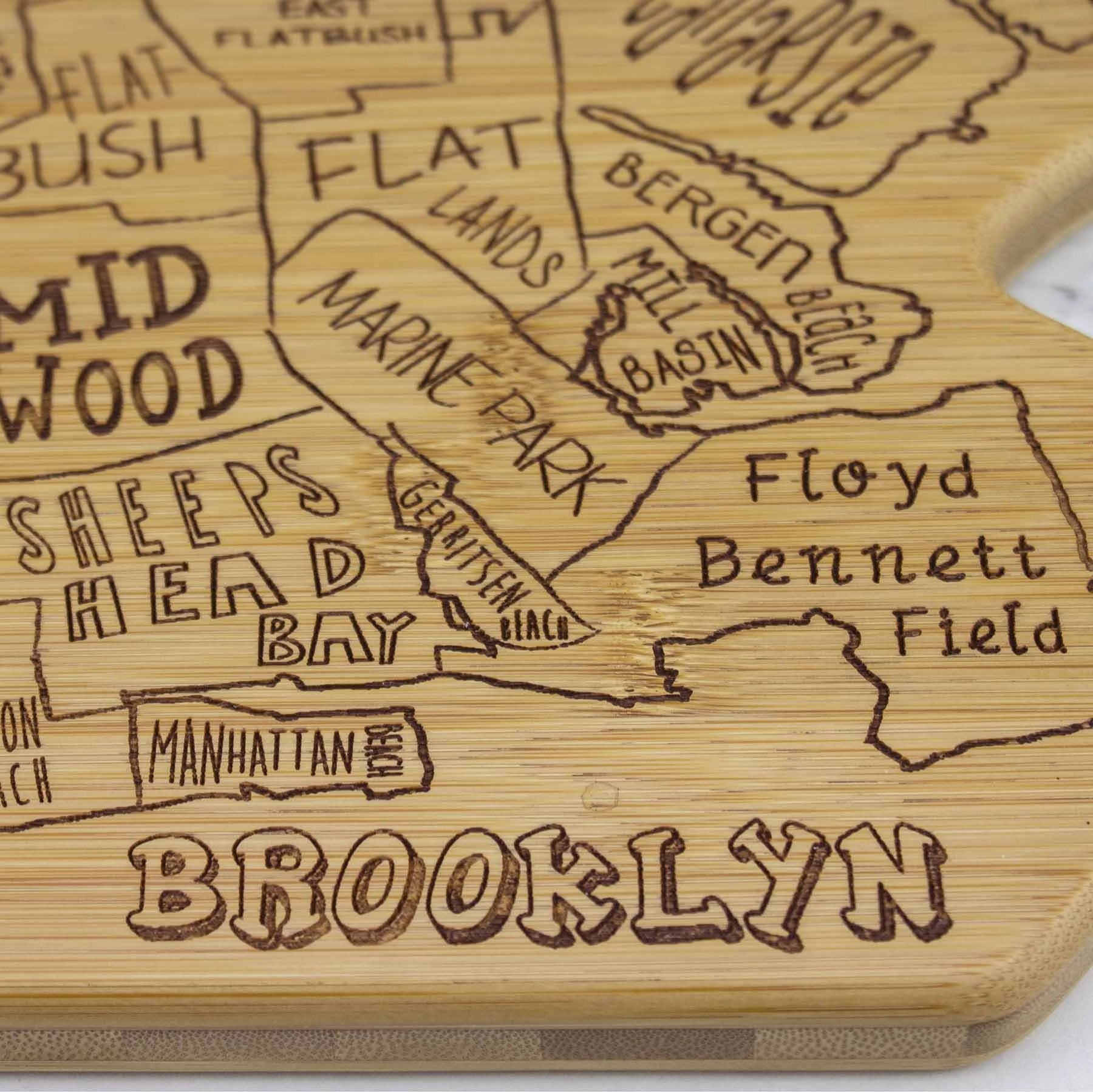 City Life Brooklyn Cutting Board, 13-1/2" x 11-3/4"