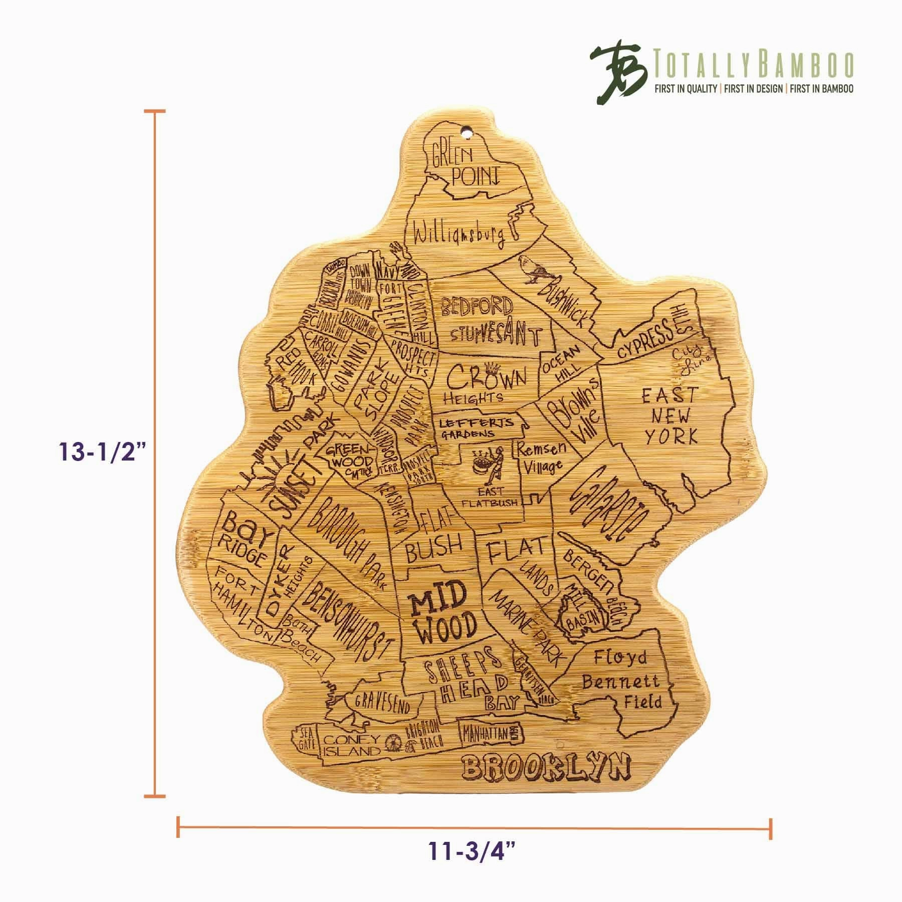 City Life Brooklyn Cutting Board, 13-1/2" x 11-3/4"
