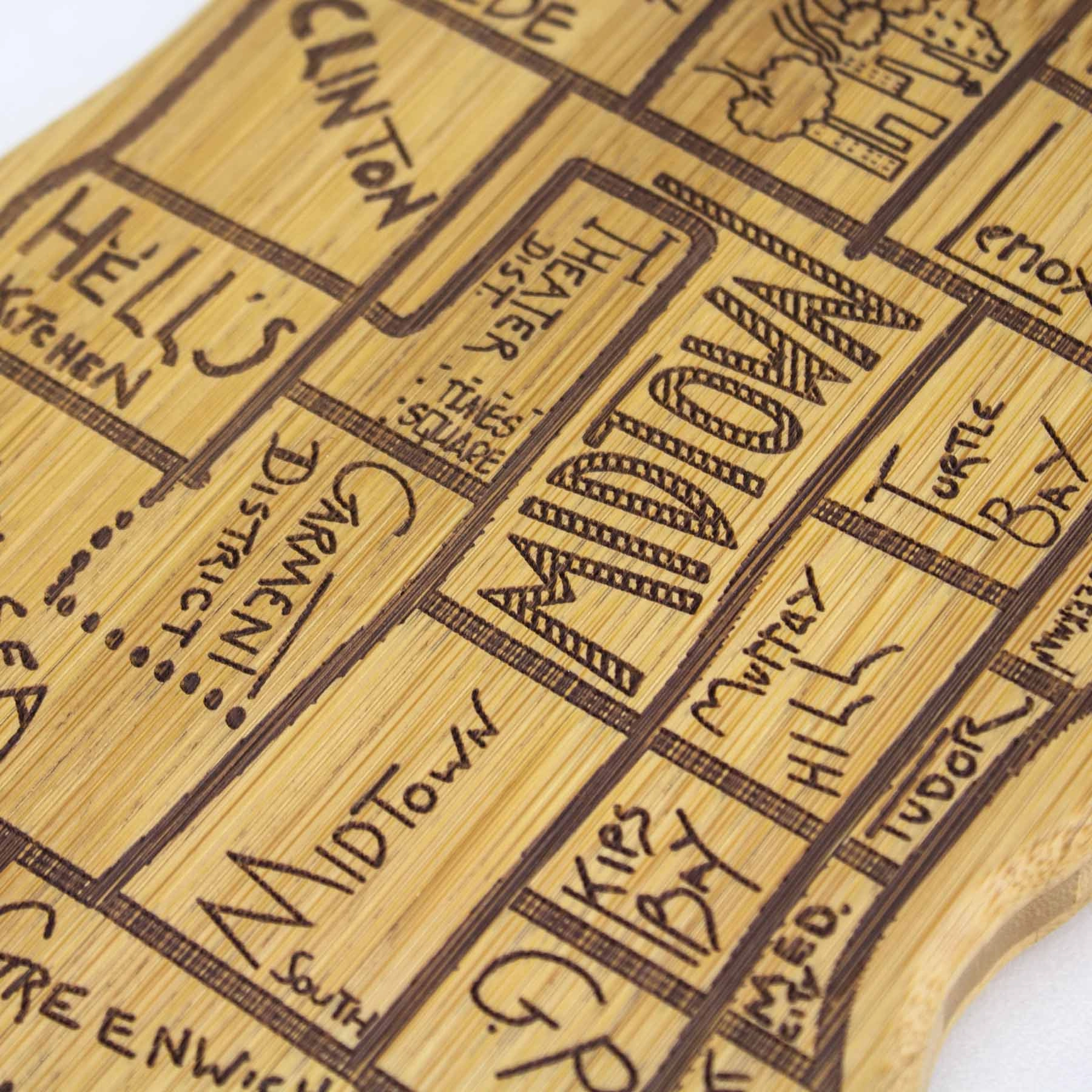 City Life Manhattan Cutting Board, 7-1/4" x 22"