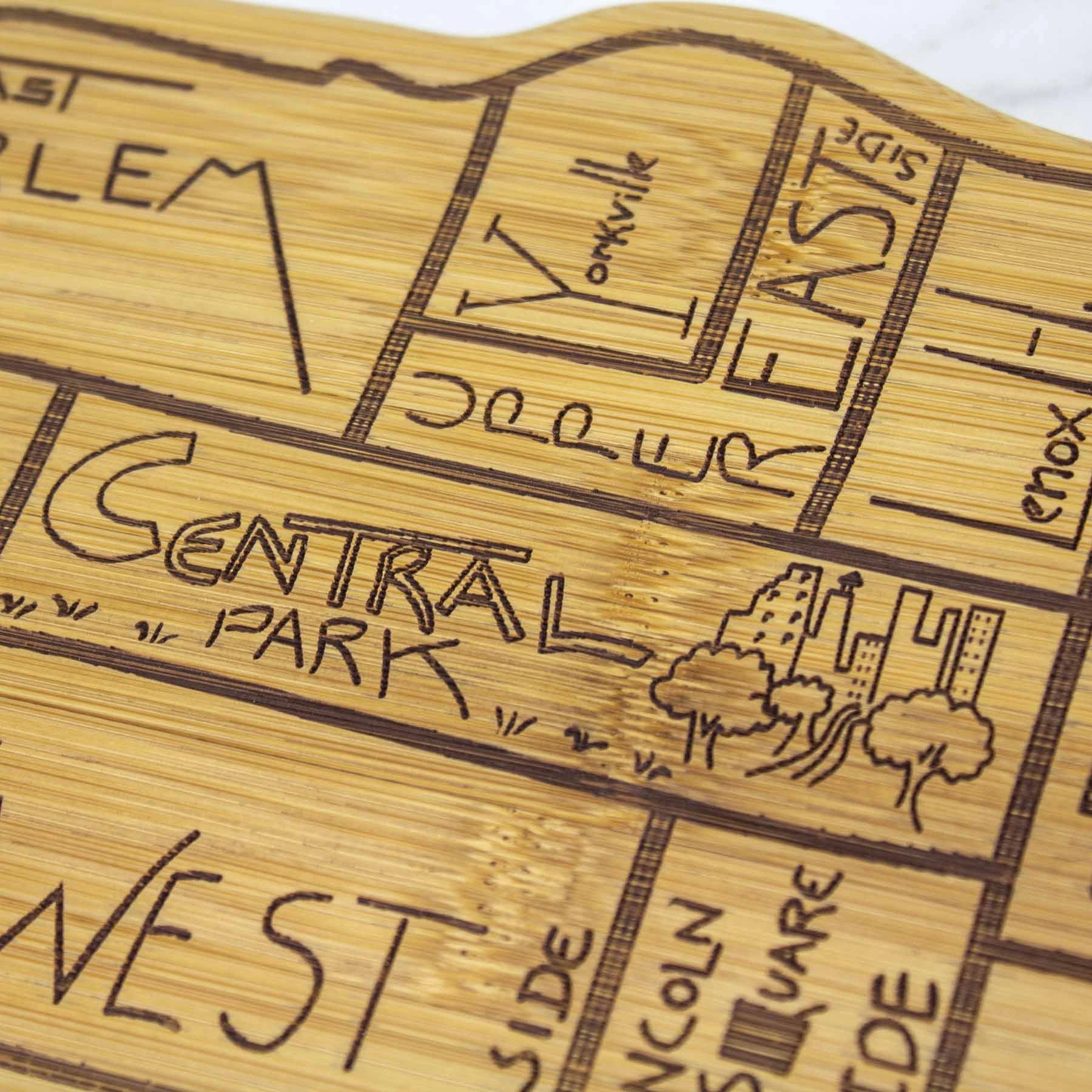 City Life Manhattan Cutting Board, 7-1/4" x 22"