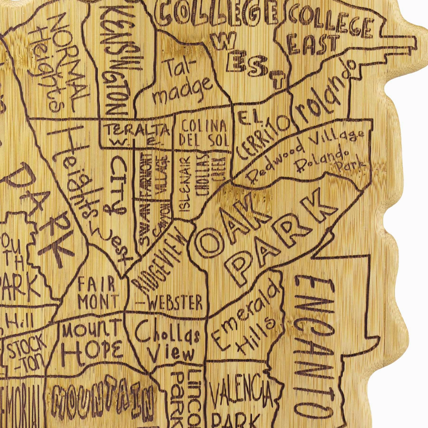 City Life San Diego Cutting Board, 14-1/2" x 9-3/8"