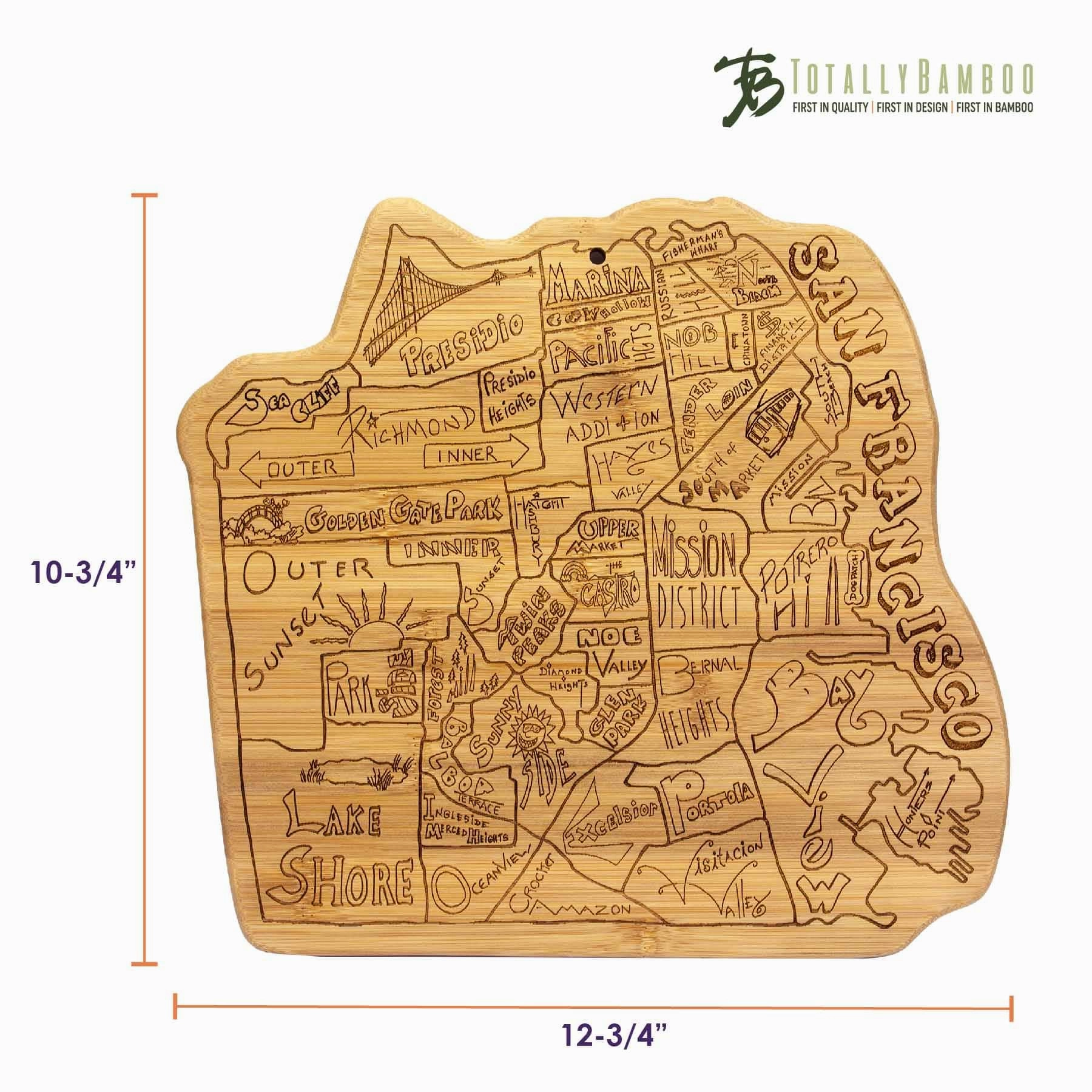 City Life San Francisco Cutting Board, 12-3/4" x 10-3/4"