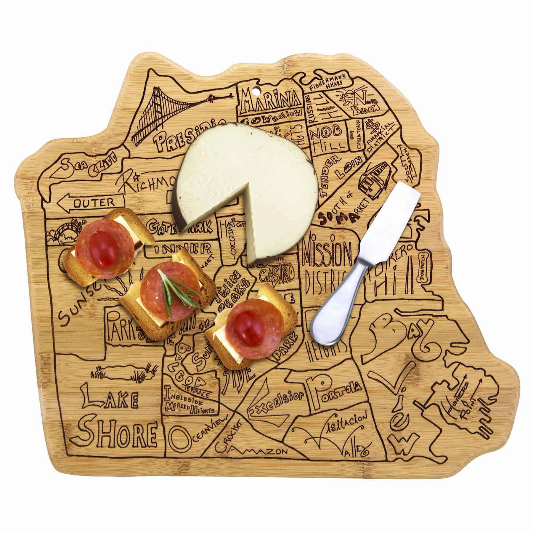 City Life San Francisco Cutting Board, 12-3/4" x 10-3/4"