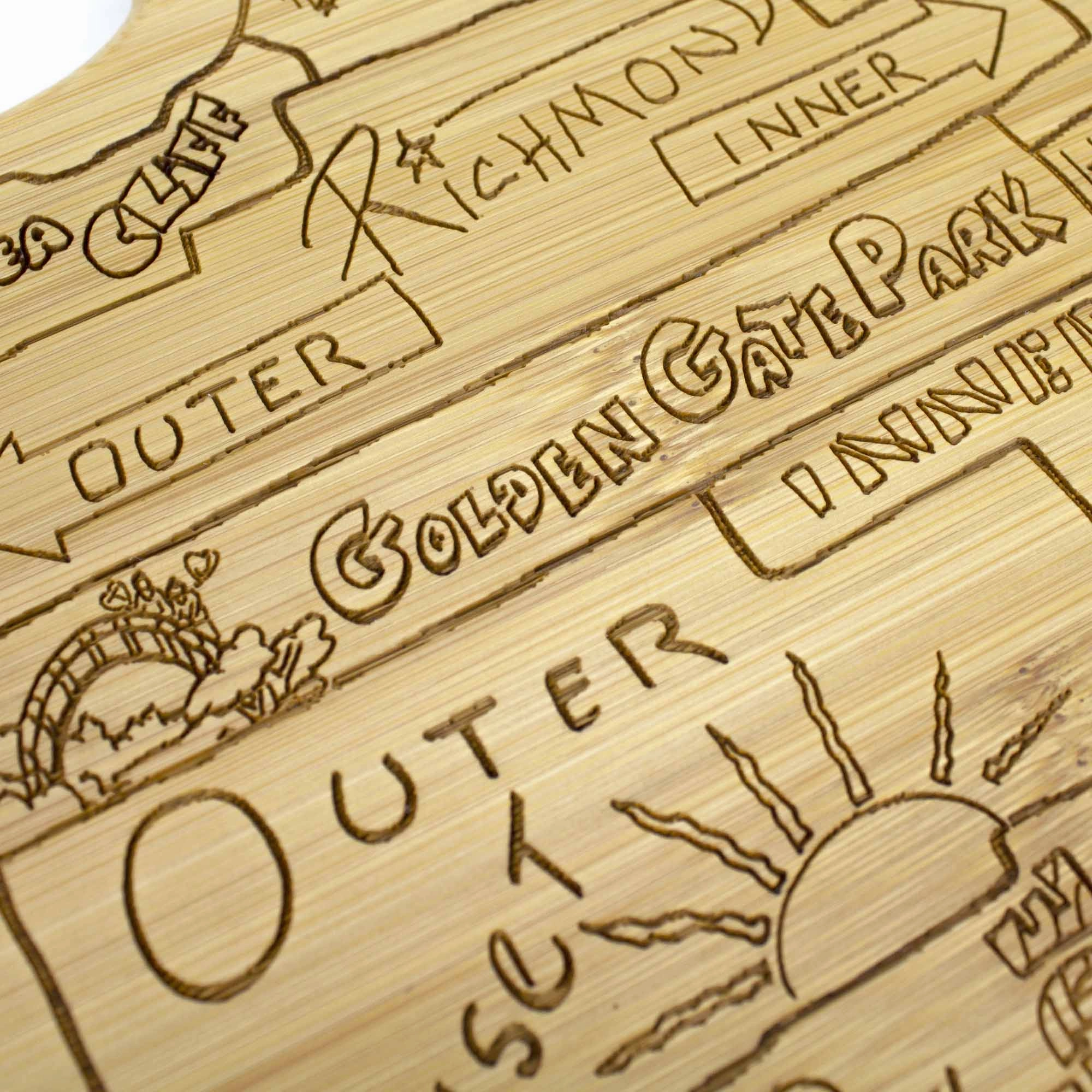 City Life San Francisco Cutting Board, 12-3/4" x 10-3/4"