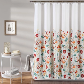 Clarissa Floral Shower Curtain shower curtain,bath curtain,bathroom decor