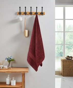 Classic 1Pc Bath Towel,525 Gsm, Durable,Super Soft , Fig Wine bath towels,soft towels,bathroom textiles