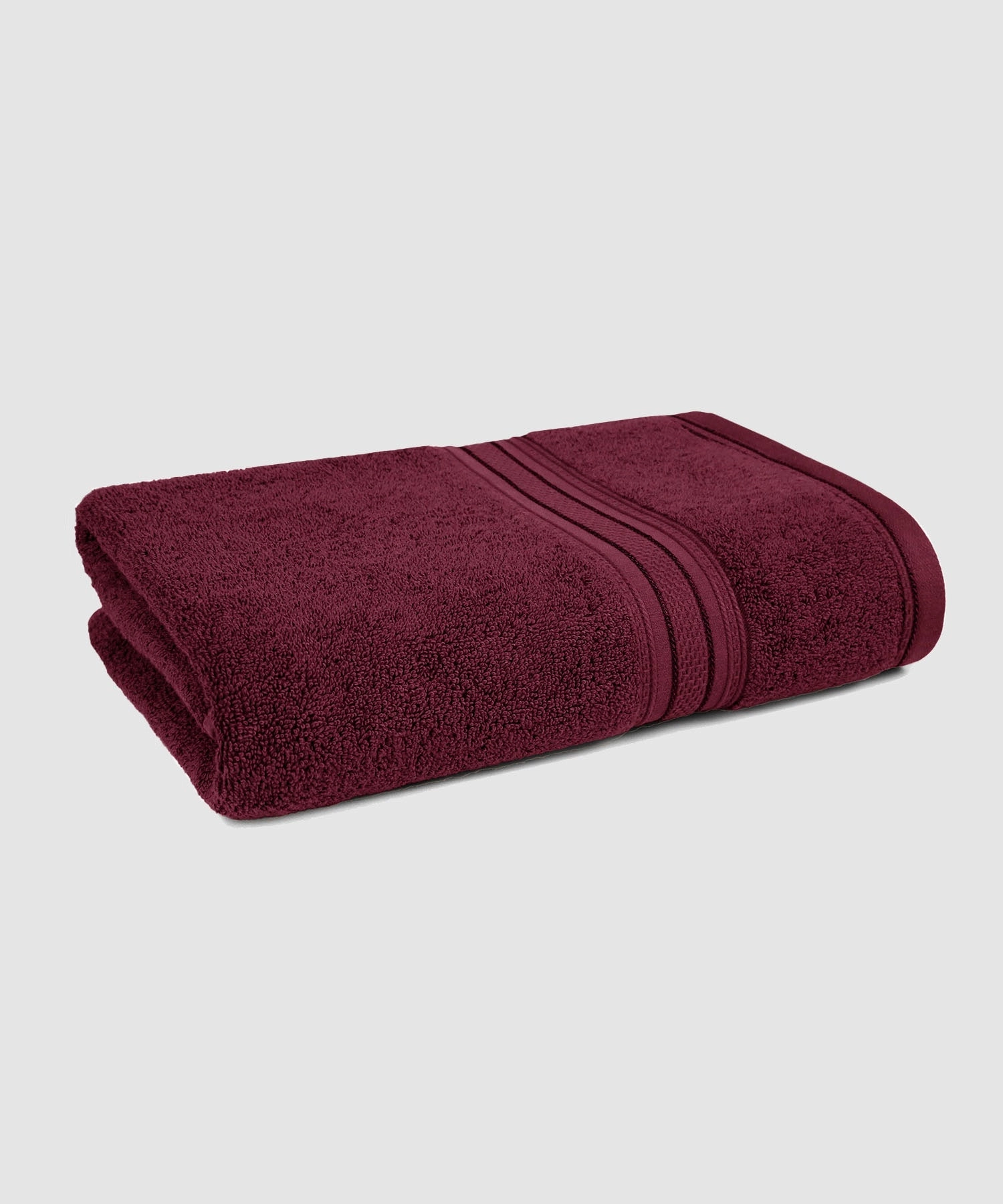 Classic 1Pc Bath Towel,525 Gsm, Durable,Super Soft , Fig Wine