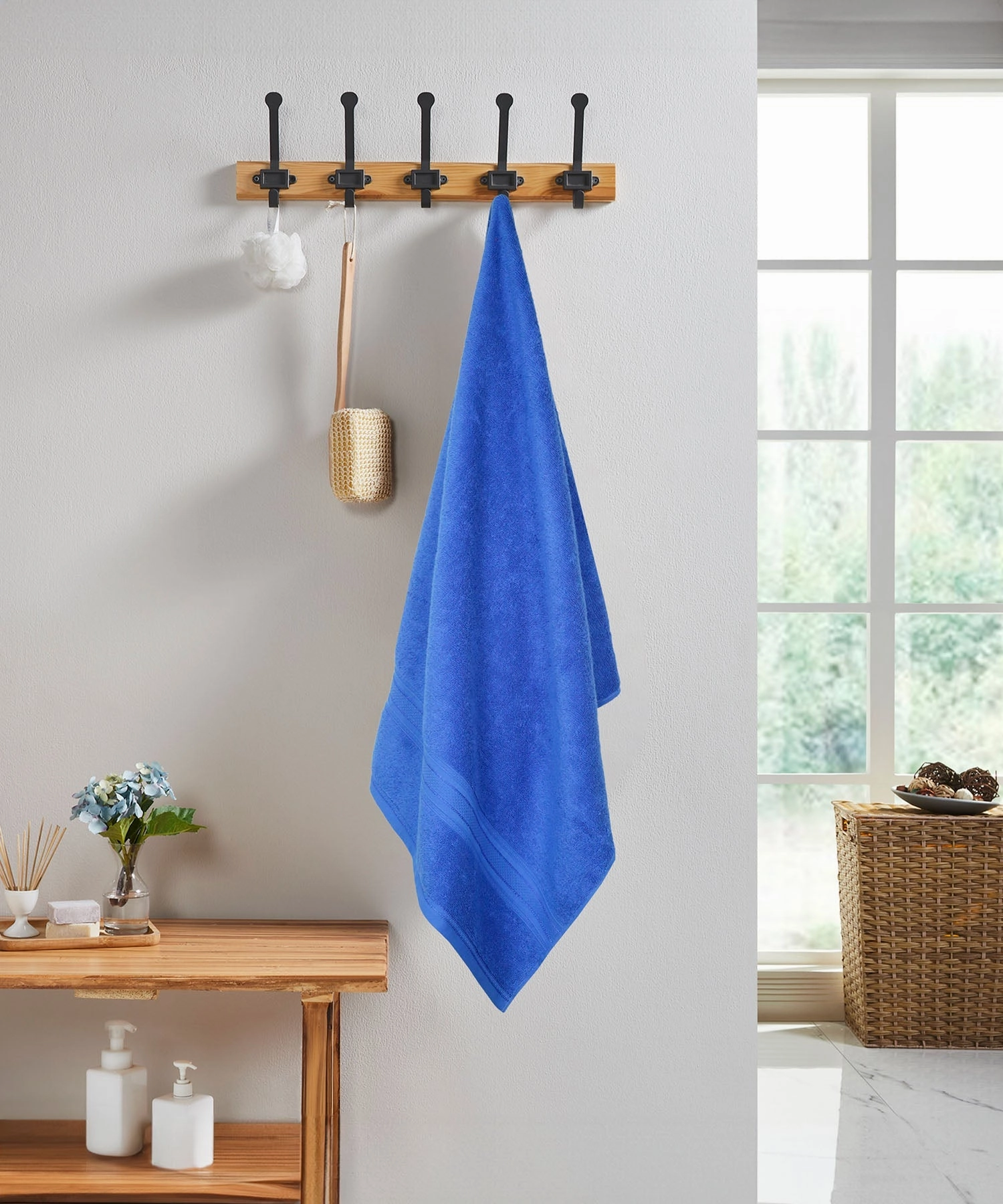 Classic 1Pc Bath Towel,525 Gsm, Durable,Super Soft , Palace Blue bath towels,soft towels,bathroom textiles