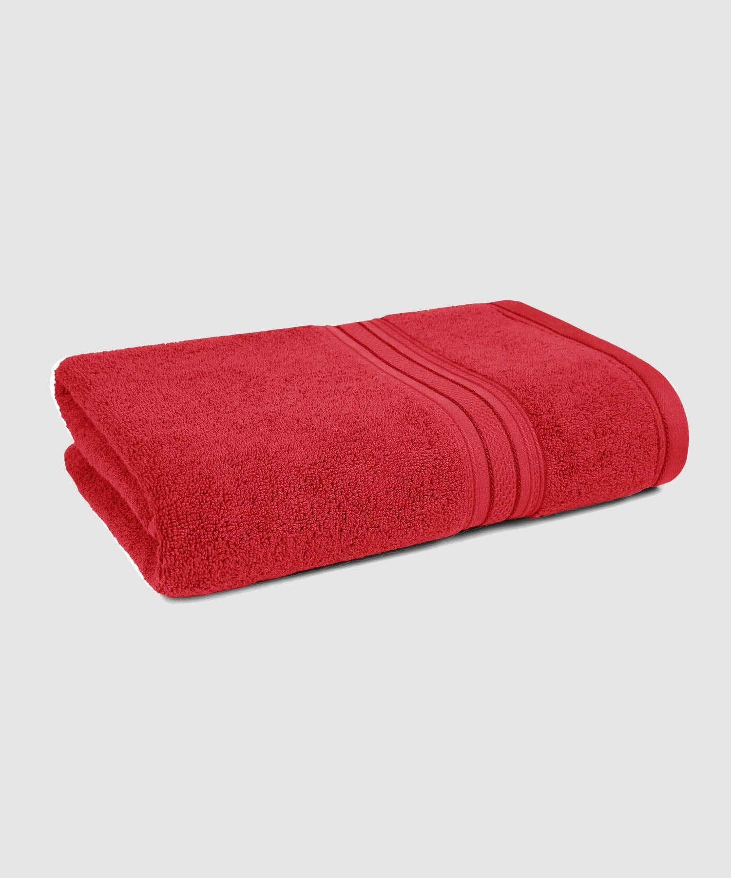 Classic 1Pc Large Bath Towel,525 Gsm, Durable,Super Soft , Raspberry Red