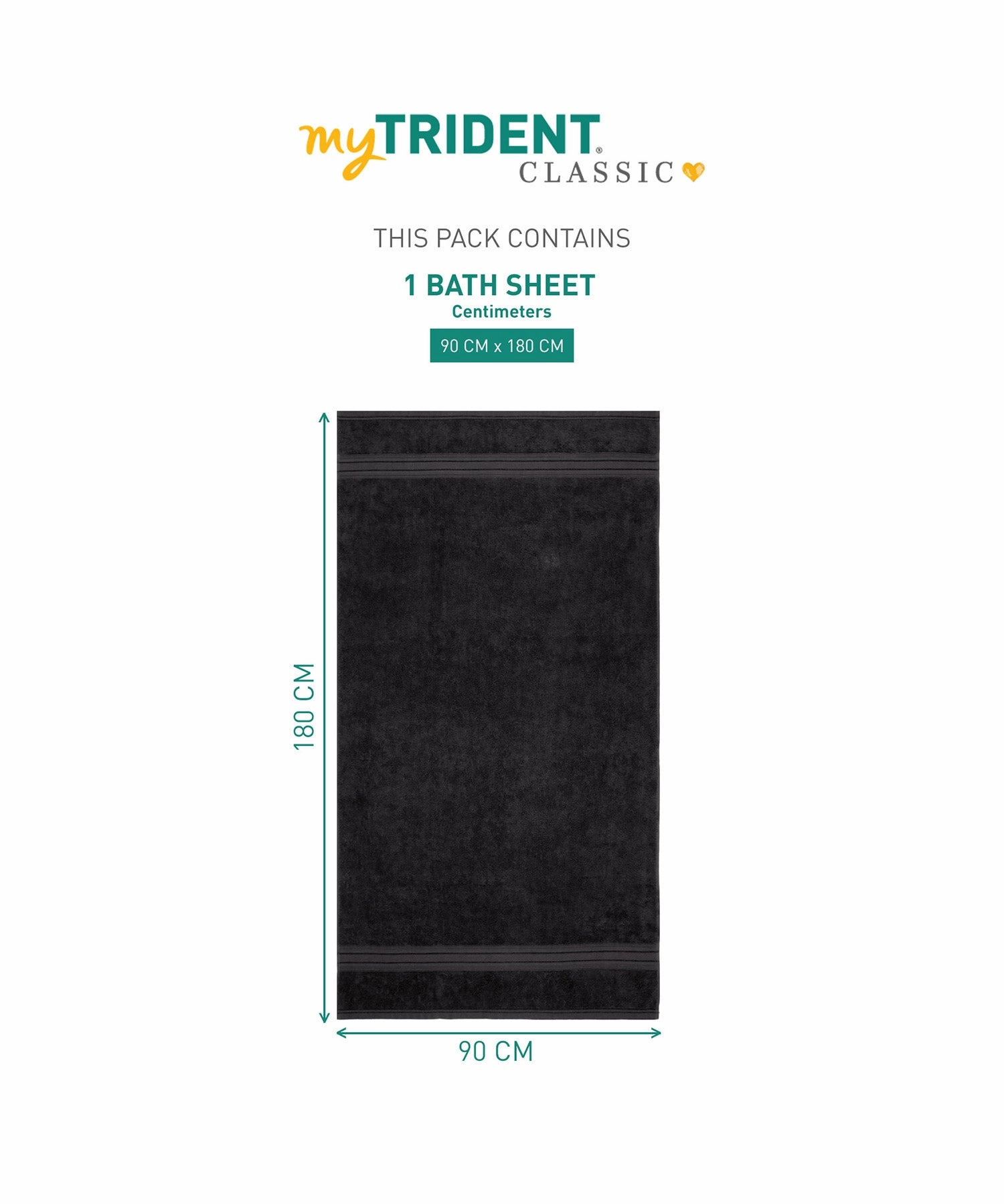 Classic 1Pc Large Bath Towel,525 Gsm, Durable,Super Soft , Tornado Alley