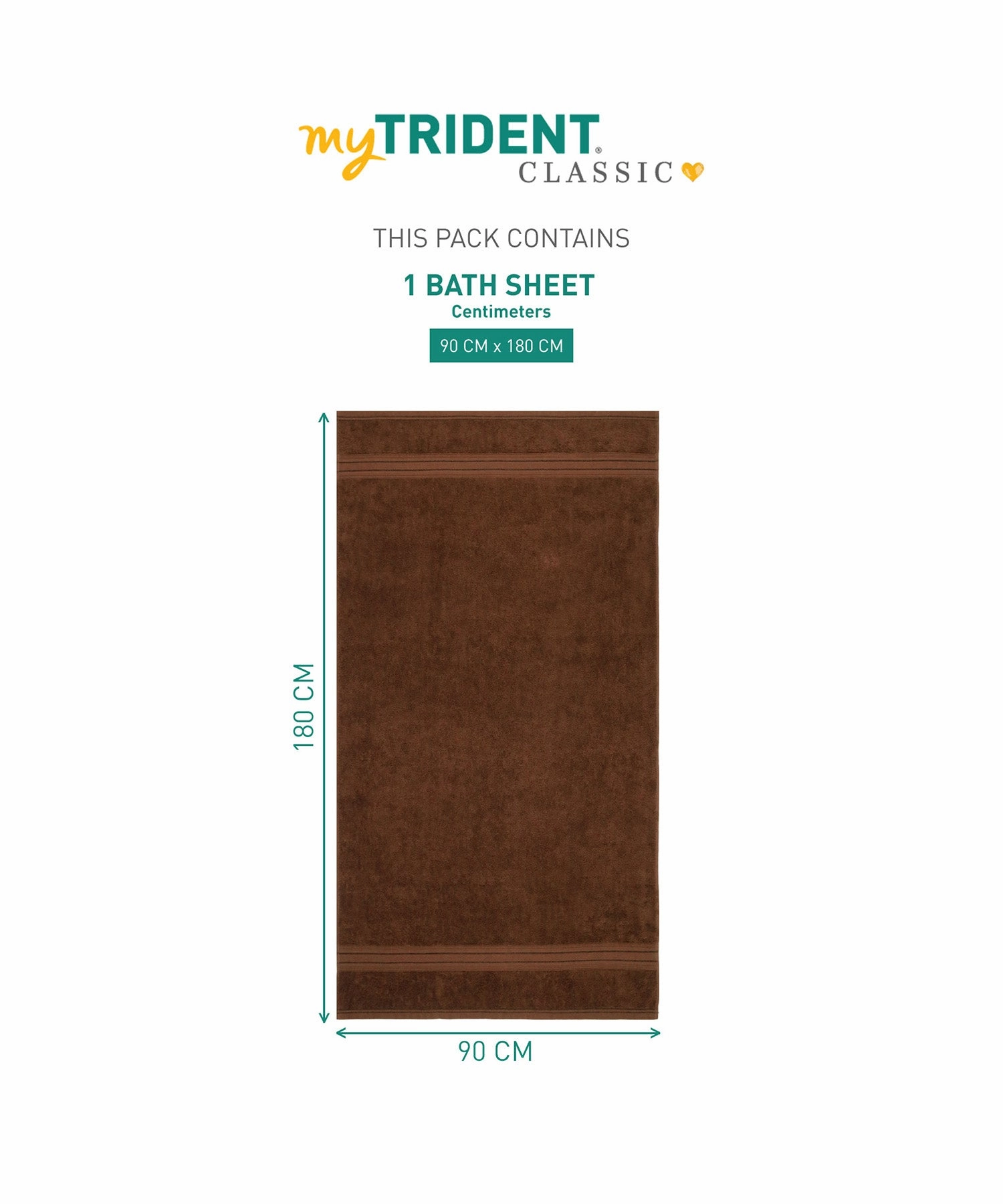 Classic 1Pc Large Bath Towel,525 Gsm, Durable,Super Soft , Willow Wood