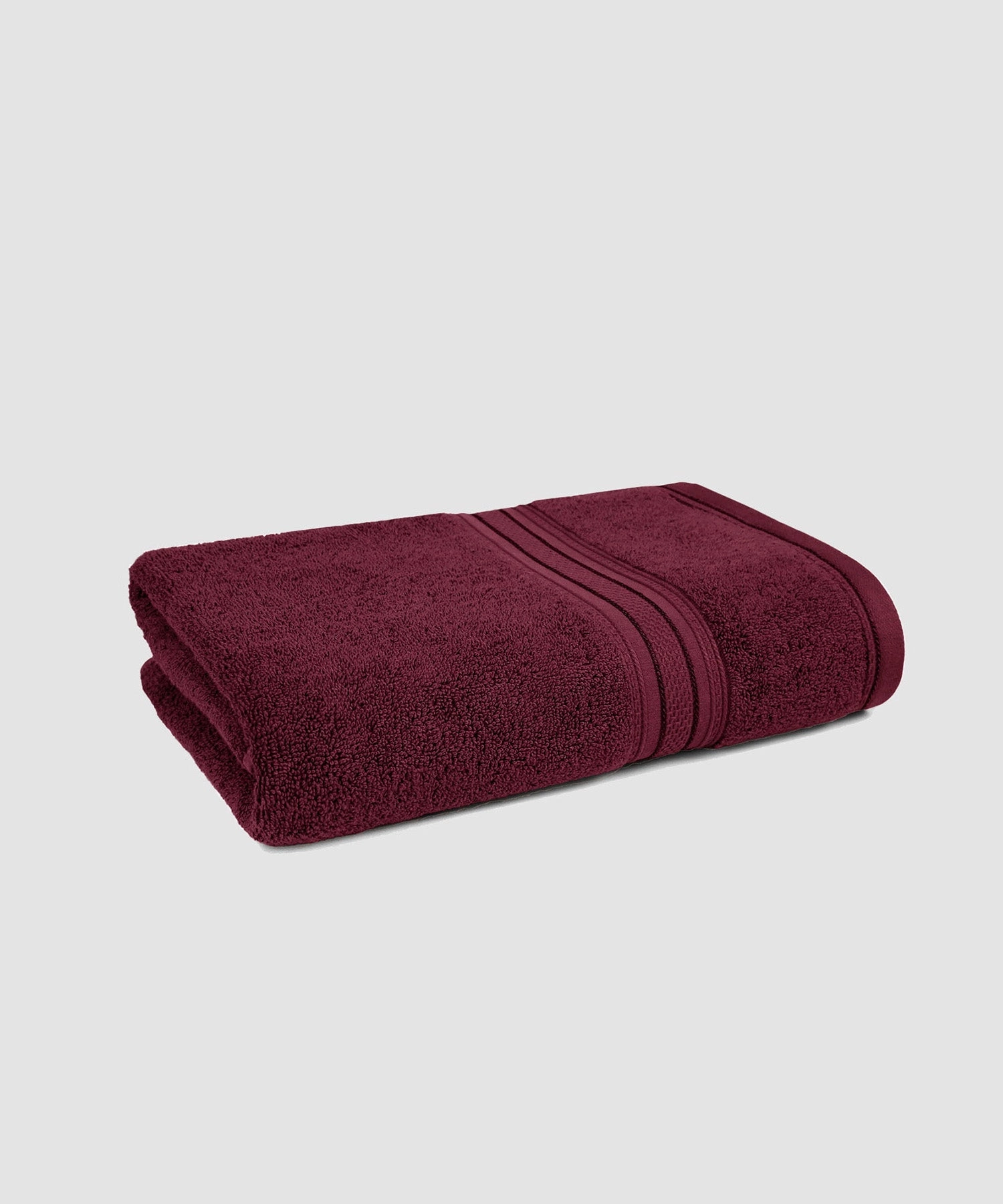 Classic 1Pc Small Bath Towel,525 Gsm, Durable,Super Soft , Fig Wine