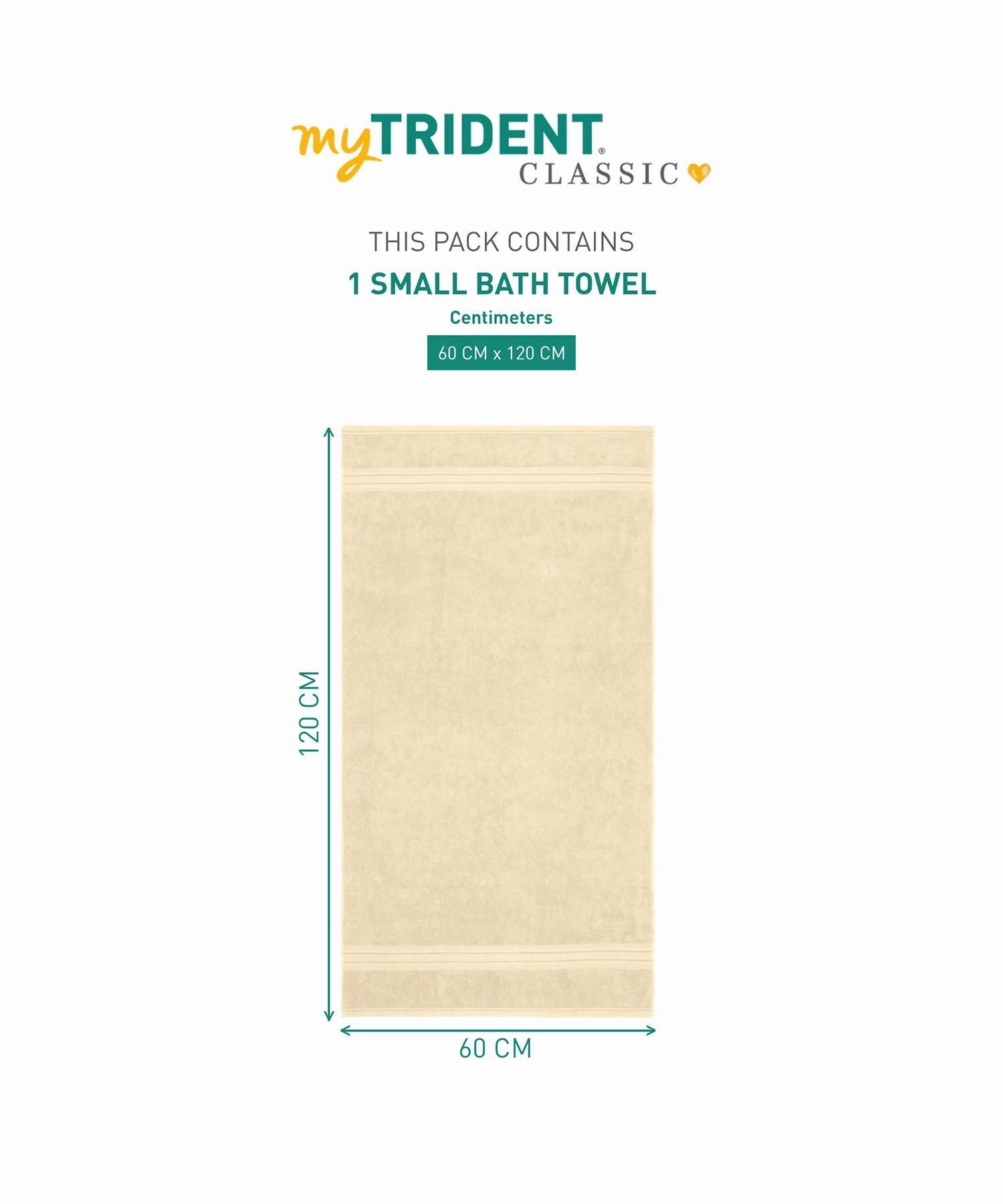 Classic 1Pc Small Bath Towel,525 Gsm, Durable,Super Soft , Fresh Lime