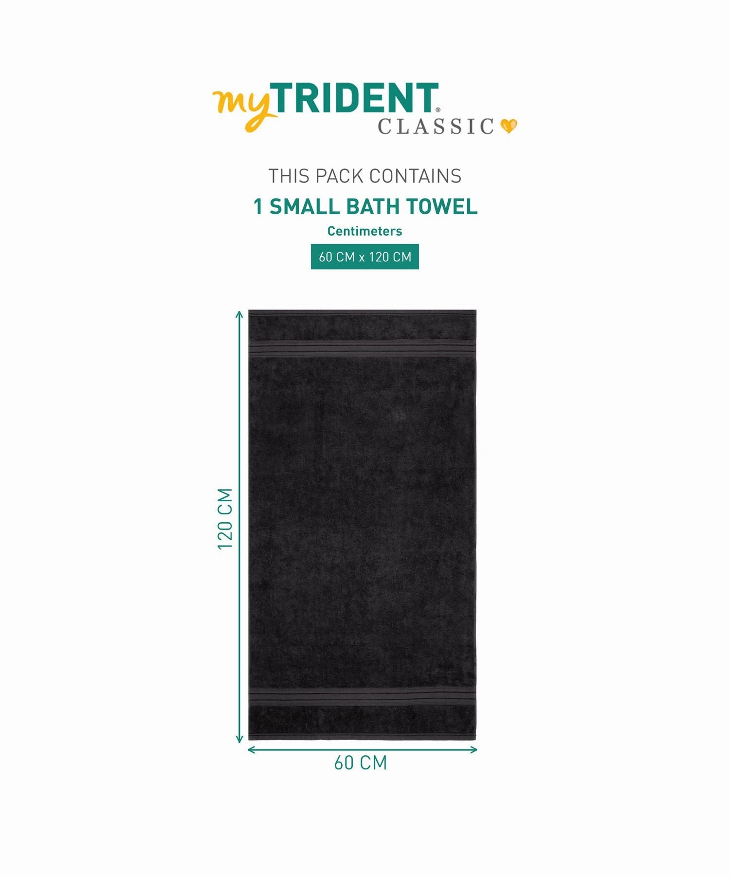 Classic 1Pc Small Bath Towel,525 Gsm, Durable,Super Soft , Tornado Alley