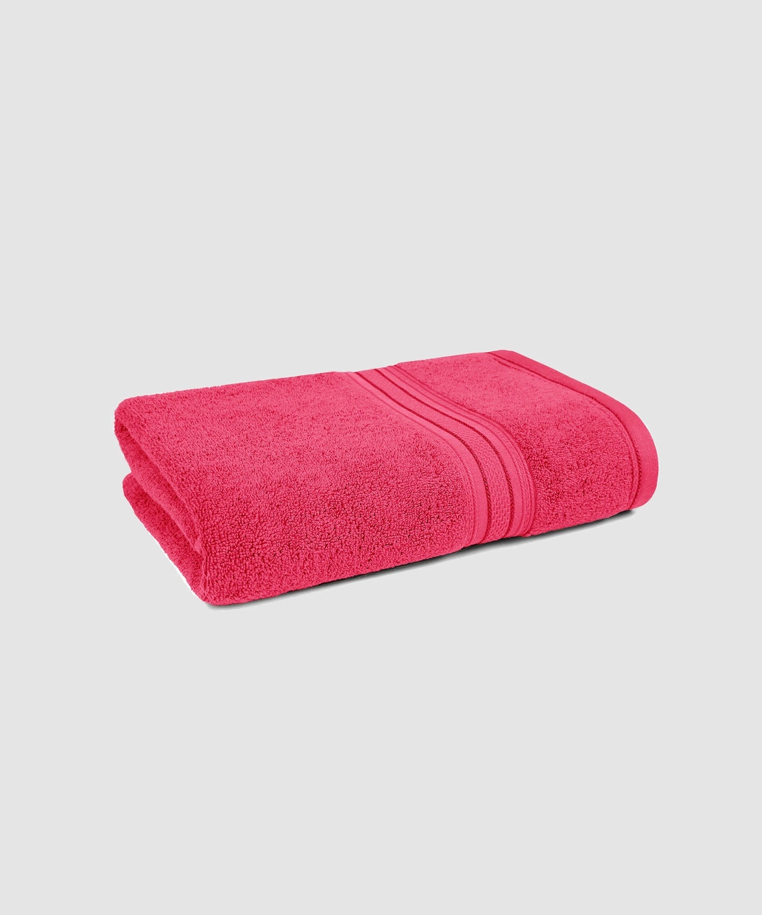 Classic 1Pc Small Bath Towel,525 Gsm, Durable,Super Soft , Virtual Pink