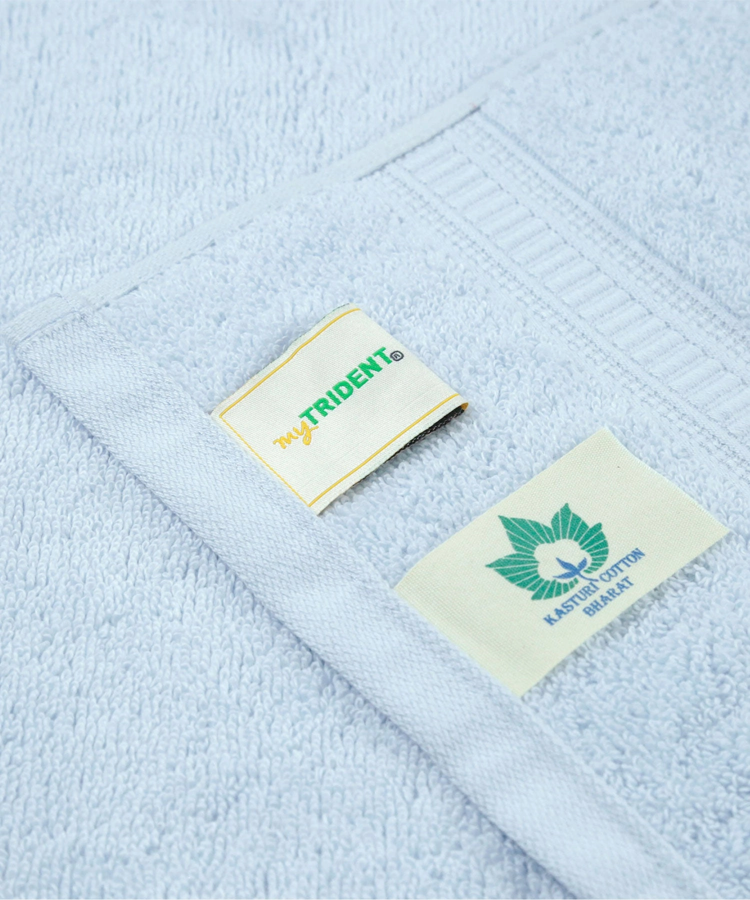Classic Kasturi 4pc Towel Set, 100% cotton, 509 GSM, Pure Aqua