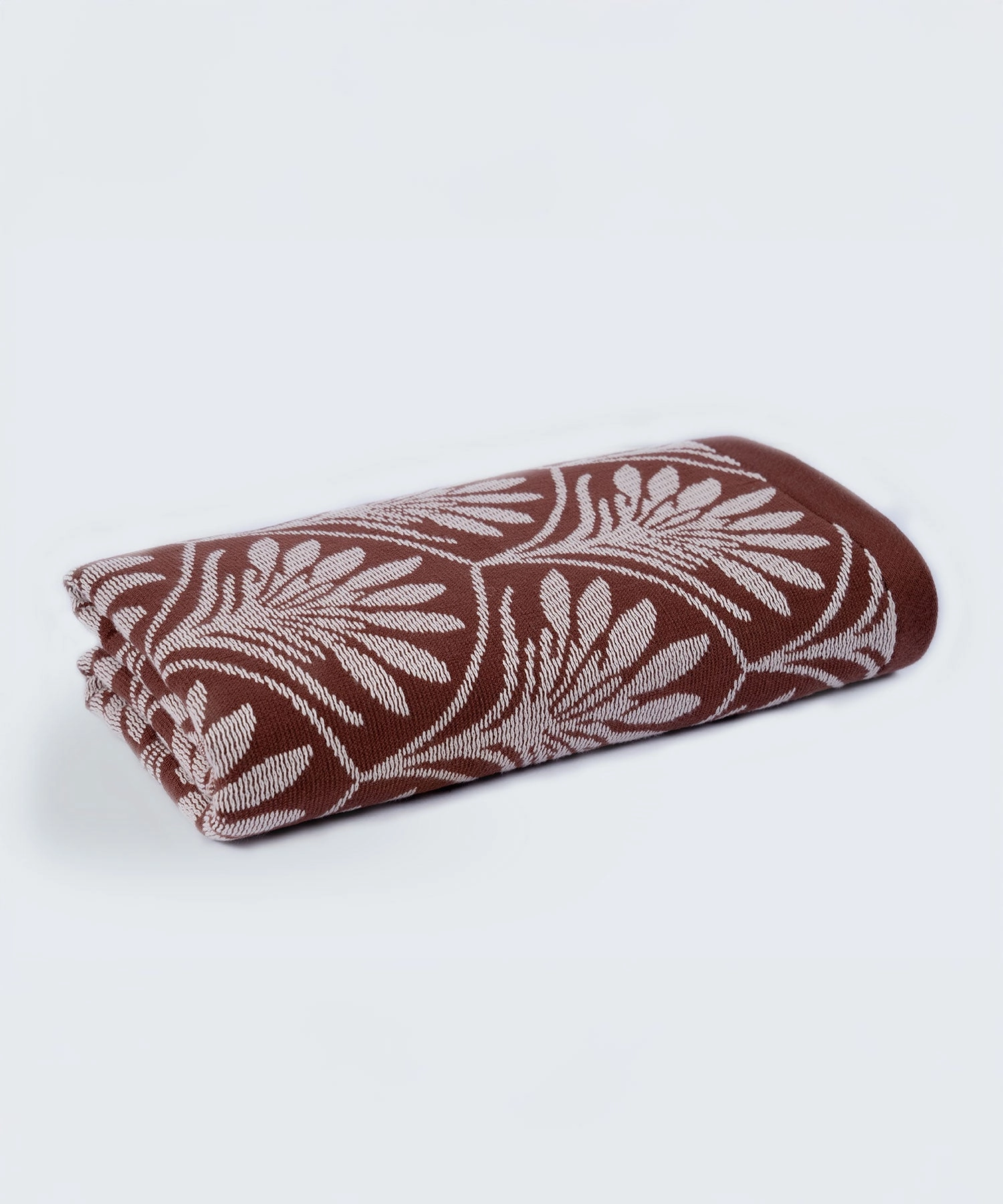 Classic Tranquil Blossoms Bath Towel, 550 GSM, 100% Cotton, Ember