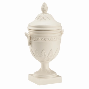 Classic White Roman Vase With Lid vase,flower vase,home decoration