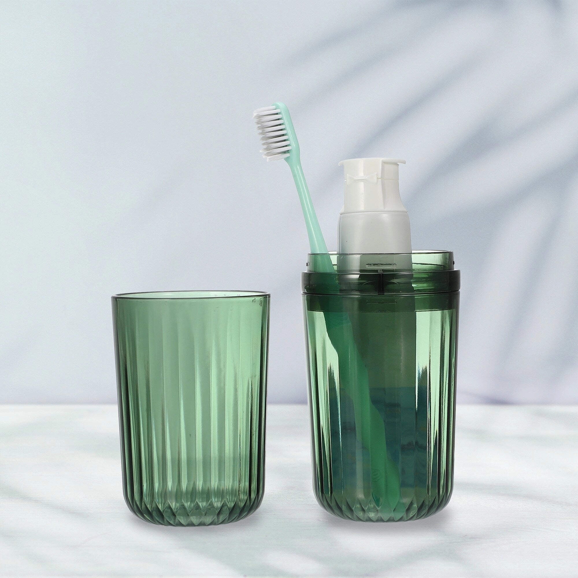 Clear Toothbrush Travel Case, PET, Lightweight Traveling Toothbrush Holders Case, 8.27"x2.76"