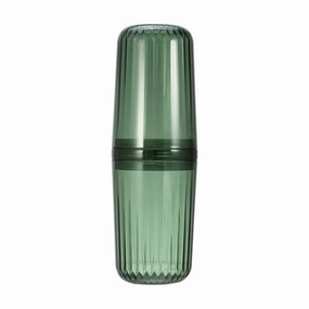 Clear Toothbrush Travel Case, PET, Lightweight Traveling Toothbrush Holders Case, 8.27"x2.76" toothbrush holder,bathroom cup,bathroom organizer