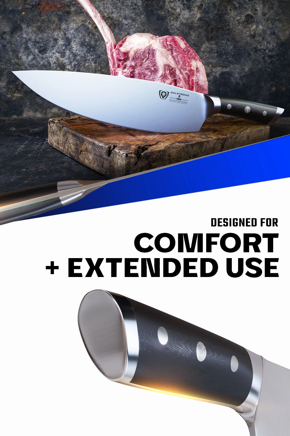 Cleaver & Butcher Knife 12.5" | Devastator | Gladiator Series | NSF Certified | Dalstrong 