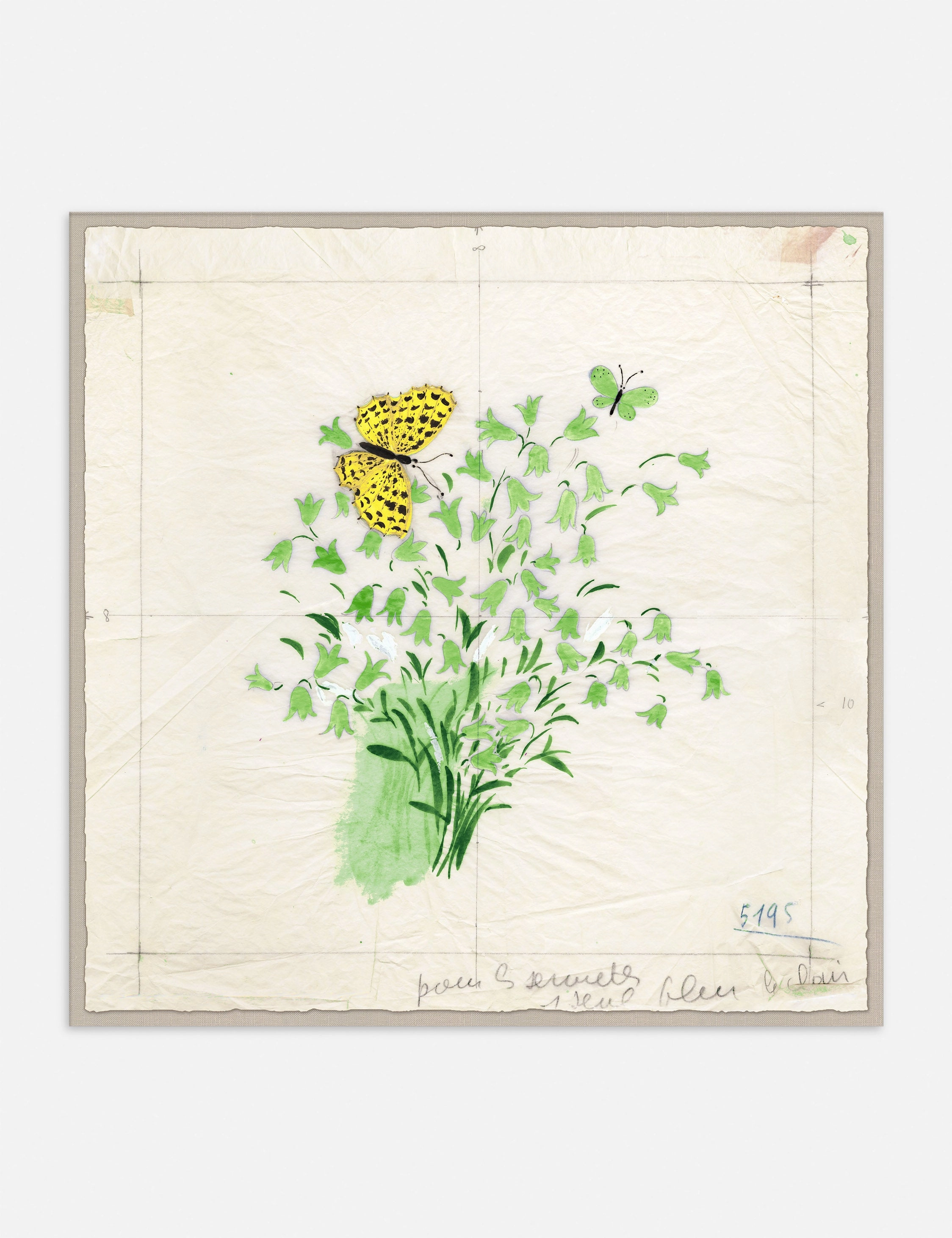Clochettes et Papillon I Print by Paule Marrot