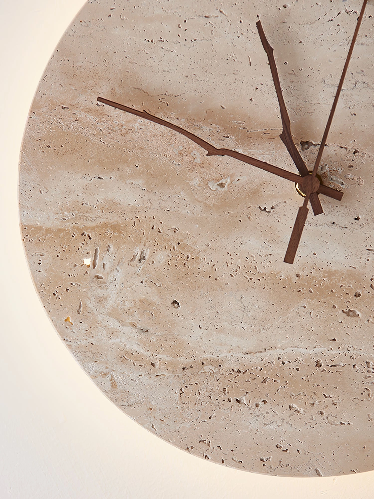 Clock Travertine Wall Lamp