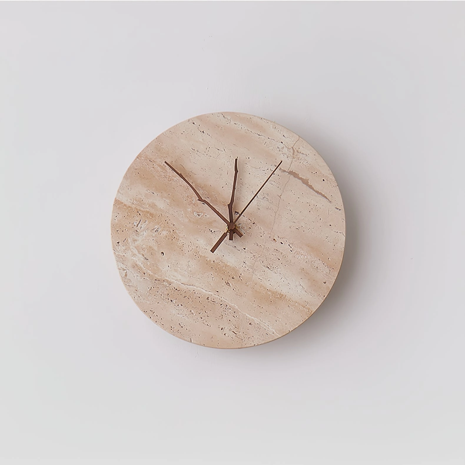 Clock Travertine Wall Lamp