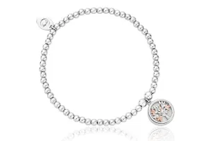 Clogau Jewellery Clogau Affinity Tree Of Life Sterling Silver White Mother Of Pearl Bead Bracelet