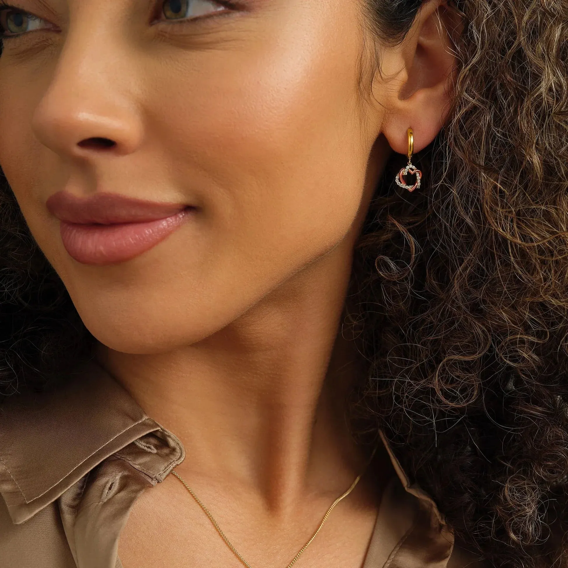 Clogau Jewellery Clogau Always in My Heart 18ct Gold Diamond Earrings