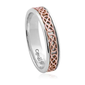 Clogau Jewellery Clogau Annwyl Sterling Silver 9ct Rose Gold Ring