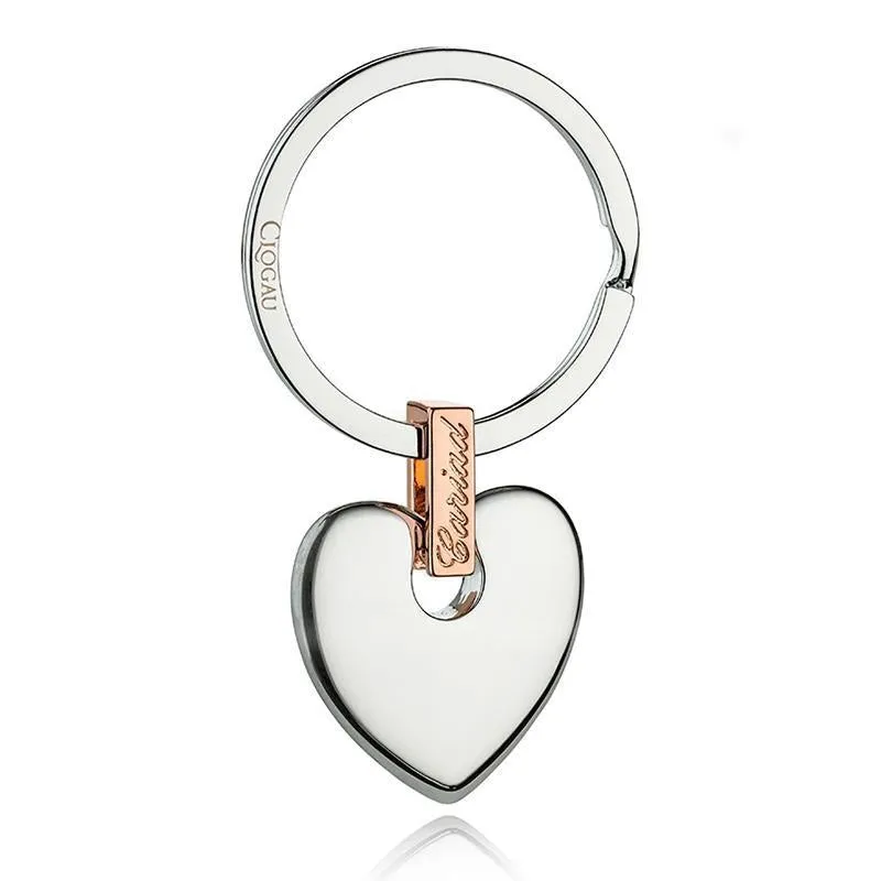 Clogau Jewellery Clogau Cariad Silver and Gold Tone Keyring