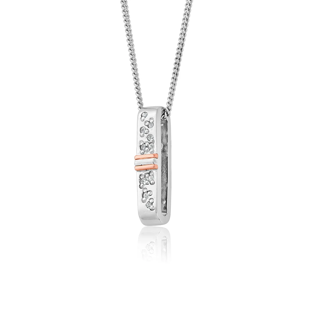 Clogau Jewellery Clogau Cariad Sparkle White Topaz Sterling Silver Necklace