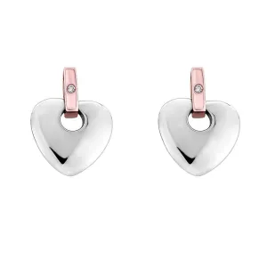 Clogau Jewellery Clogau Cariad Sterling Silver Diamond Heart Earrings